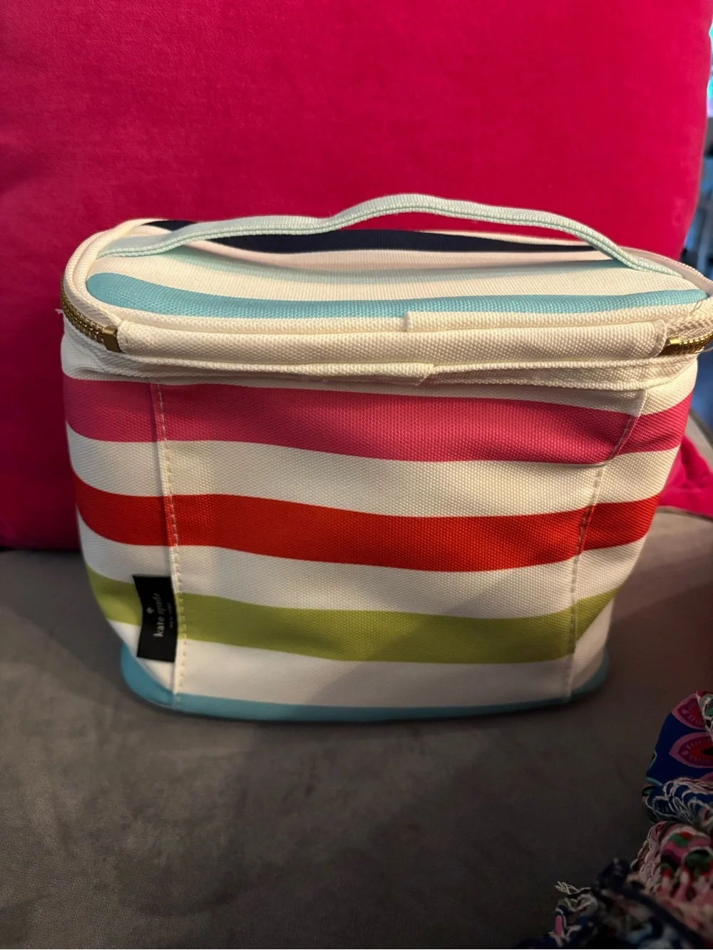 kate spade Multicolor Striped Cosmetic Pouch